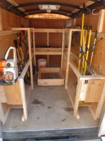 Customized trail tool trailer for SPNHF.