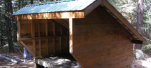 Completed shelter