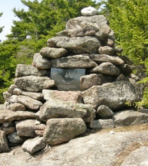 Cairn and memorial plaque