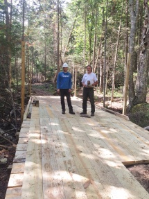 "Skookum" snow machine trail bridge.