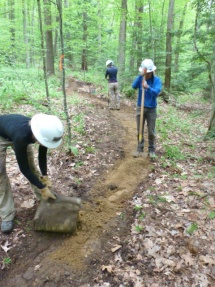 New trail construction workshop.