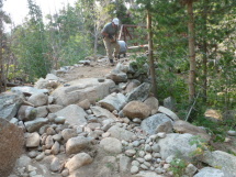Bridge ramp needing repairs