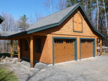 Custom garage and storage attic